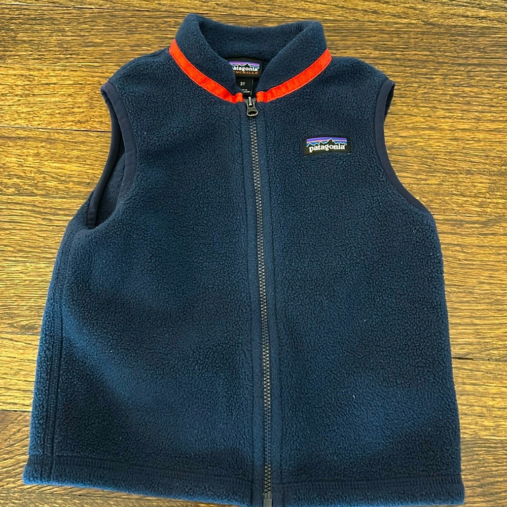 Patagonia Fleece Vest- Navy- 3T